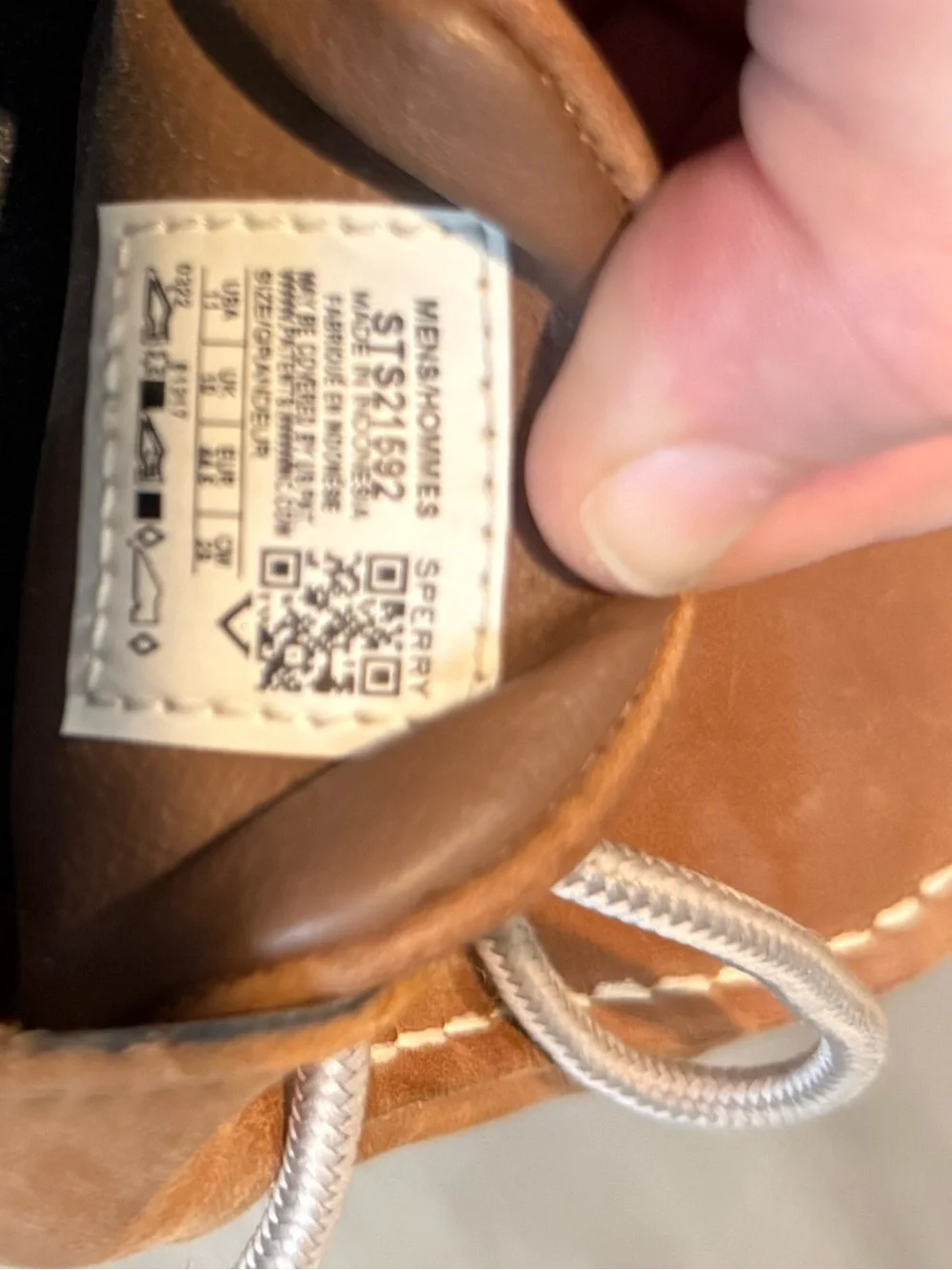 Sperry Chestnut Leather Boat Shoes for Men